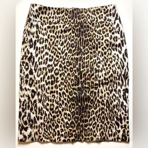 Leopard Print Pencil Skirt